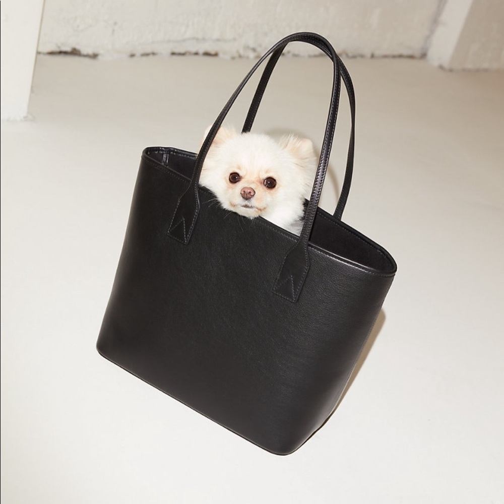 NWT Aritzia Auxiliary Leather Tote Bag - Picture 1 of 8